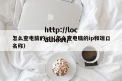 怎么查电脑的ip（怎么查电脑的ip和端口名称）