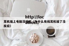 耳机插上电脑没反应（为什么有线耳机插了没反应）