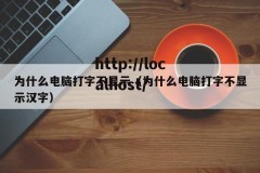 为什么电脑打字不显示（为什么电脑打字不显示汉字）