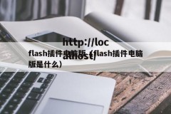 flash插件电脑版（flash插件电脑版是什么）